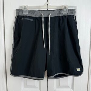 Vuori Banks Athletic Shorts Mens M Navy 7" Inseam Lined Drawstring
